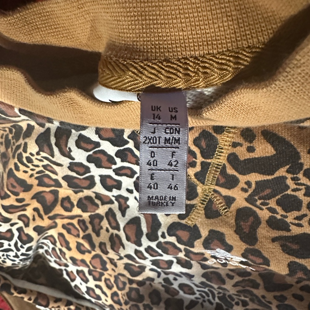 Adidas Leopard Print Sweatshirt  only - Picture 3 of 5
